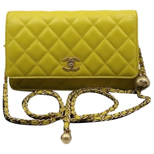 Wallet On Chain Timeless/Classique leather handbag