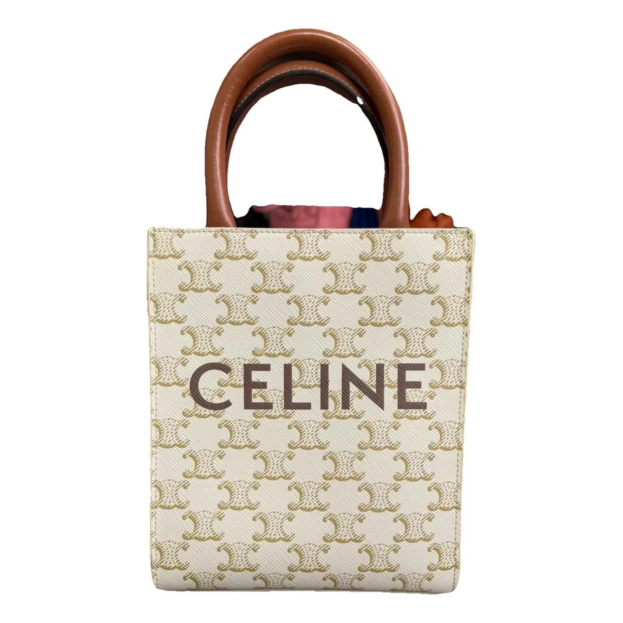Cabas Vertical leather handbag