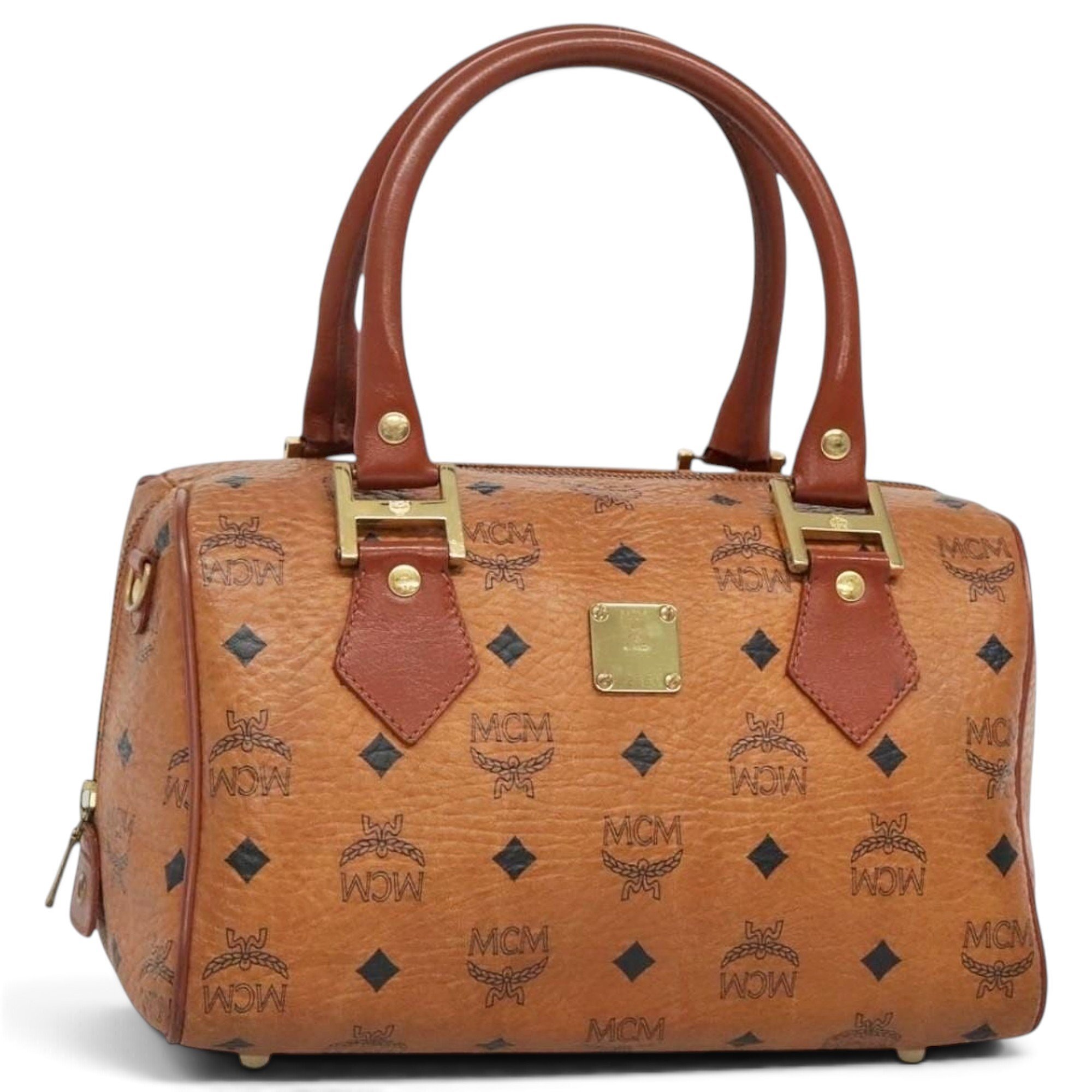 Boston leather handbag