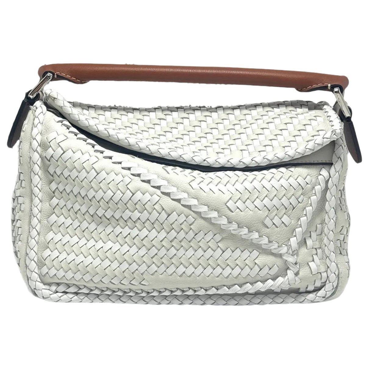 Puzzle leather crossbody bag