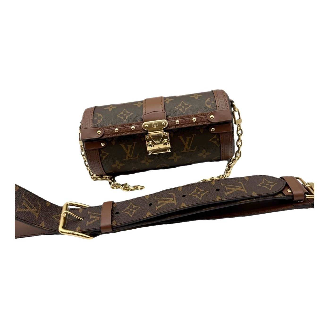 Papillon Trunk leather handbag