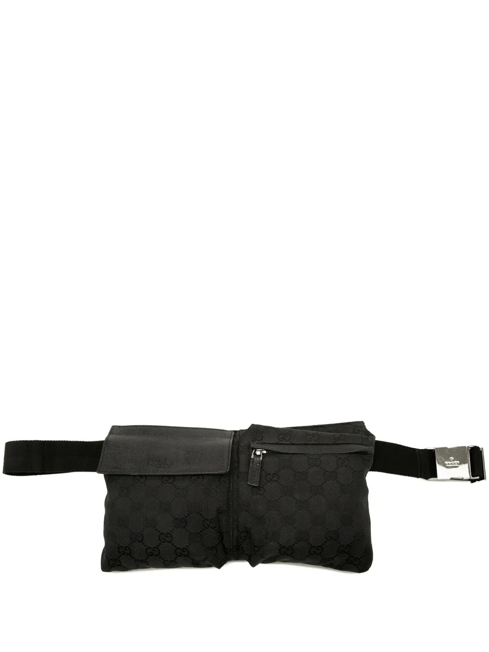 2000-2015 GG Canvas Double Pocket belt bag