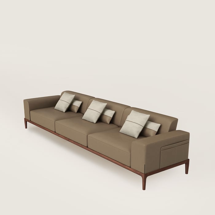 Étoupe Sofa Sellier 3-seater