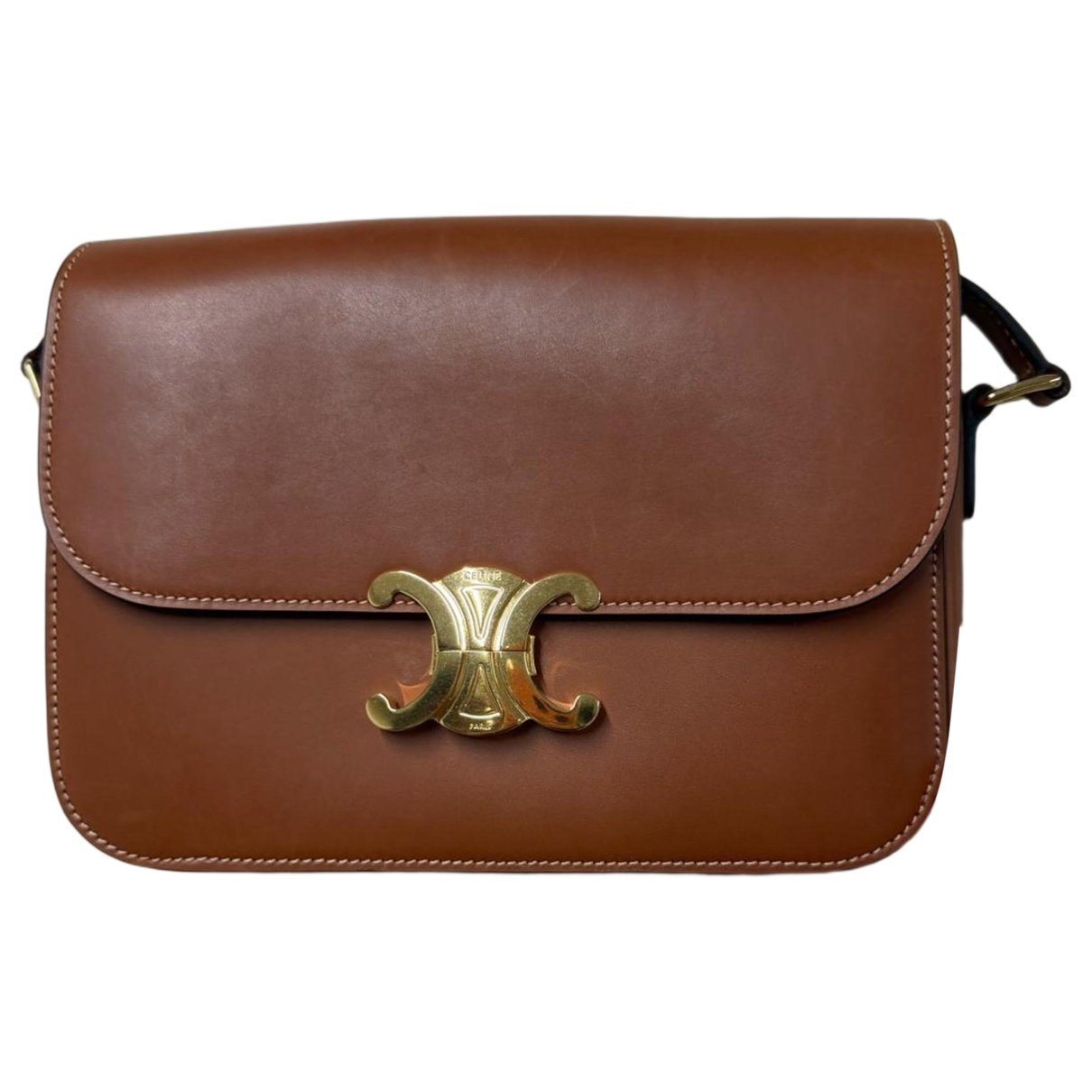 Triomphe leather handbag