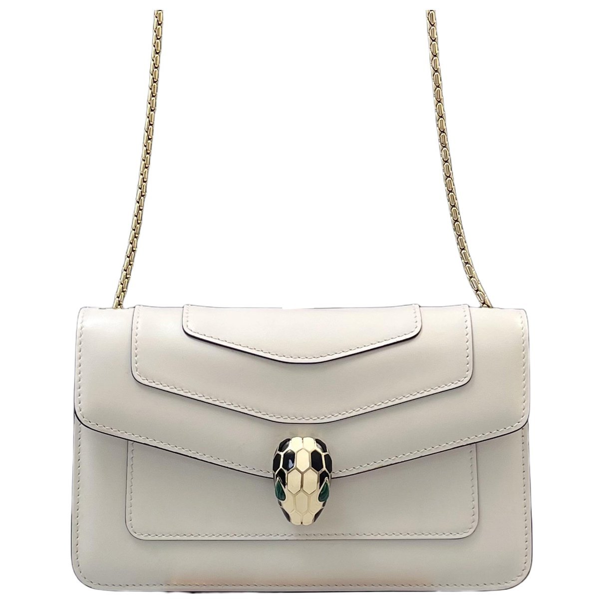 Serpenti leather handbag