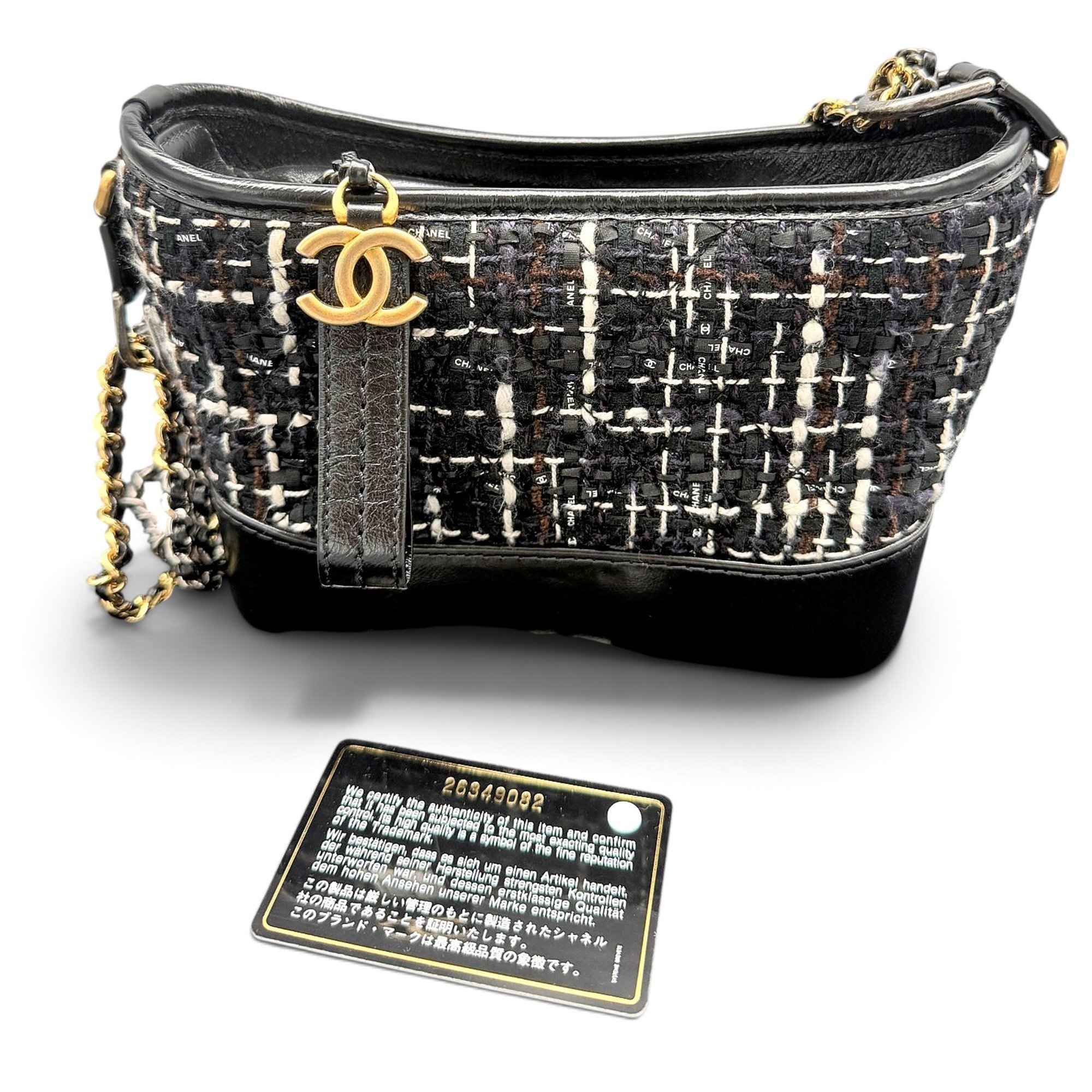 Gabrielle tweed handbag