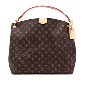 Louis Vuitton Ebene Monogram Coated Canvas Graceful MM Gold Hardware, 2021