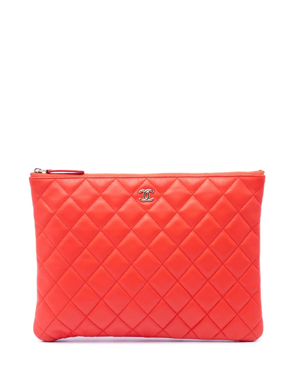 2016-2017 Medium Quilted Lambskin O Case clutch bag