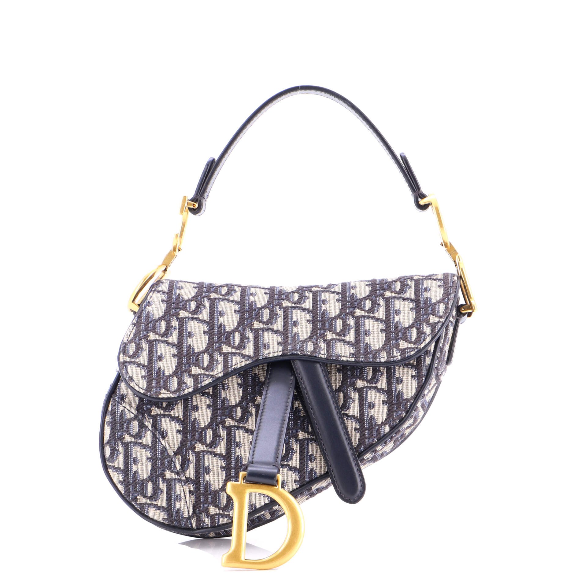 Dior Saddle Handbag Oblique Canvas Mini