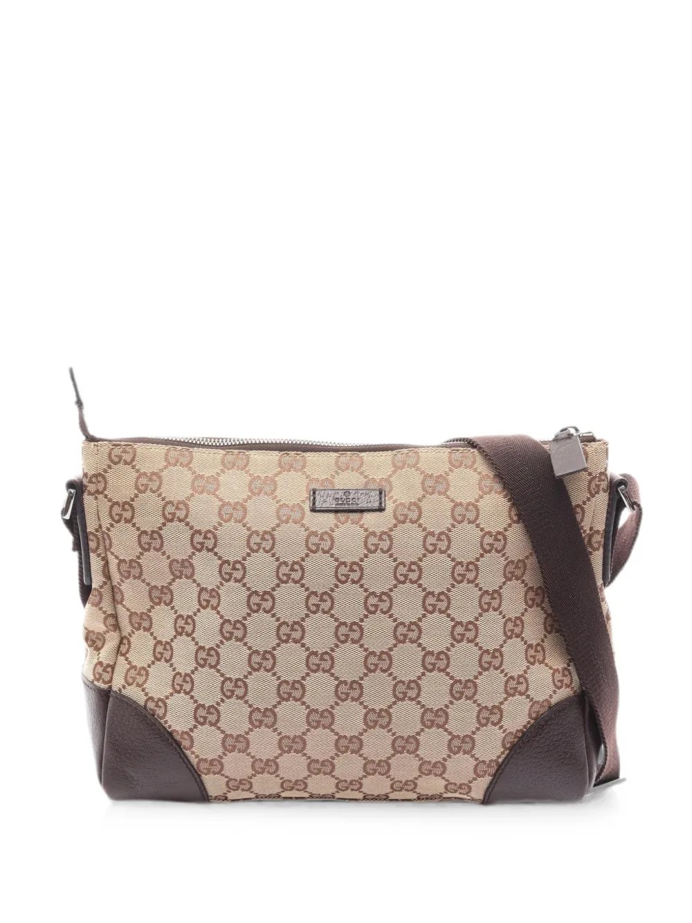 2000s GG canvas shoulder bag