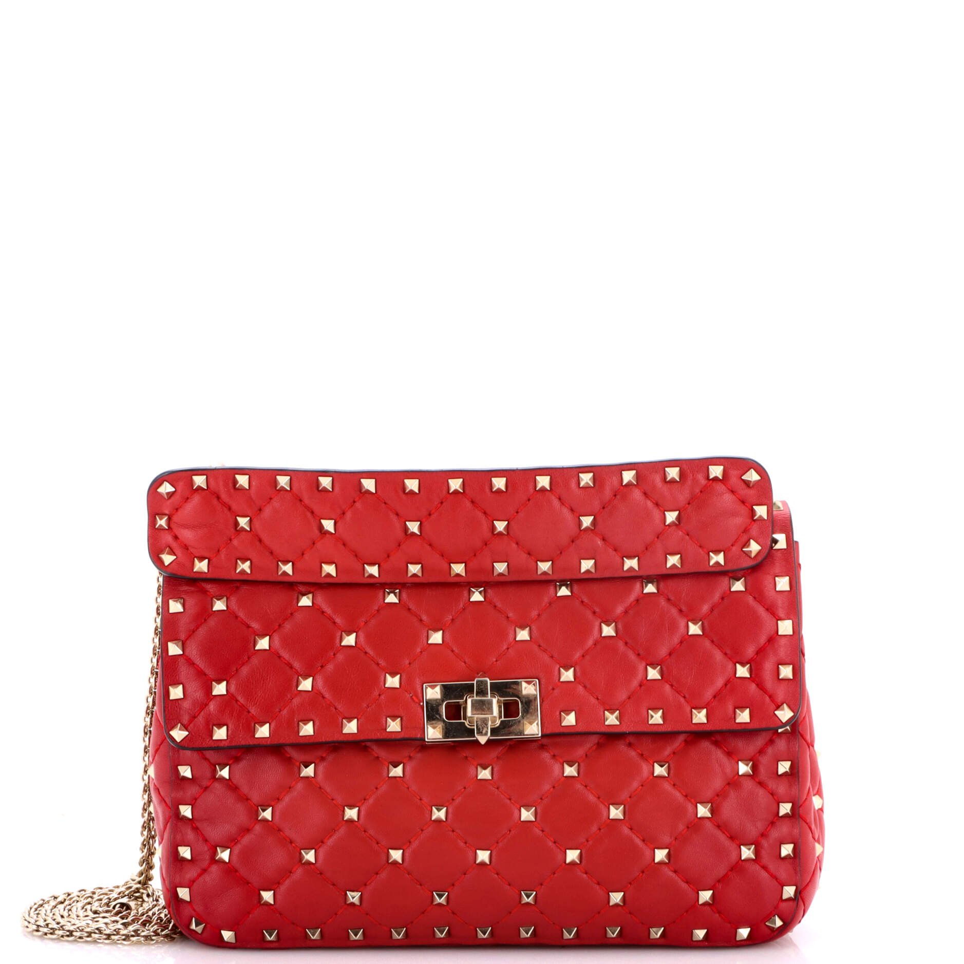 Rockstud Spike Flap Bag Quilted Leather Medium