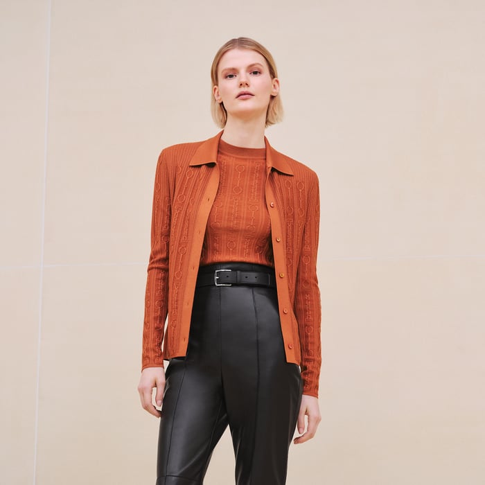 Orange Canyon Shirt Cardigan