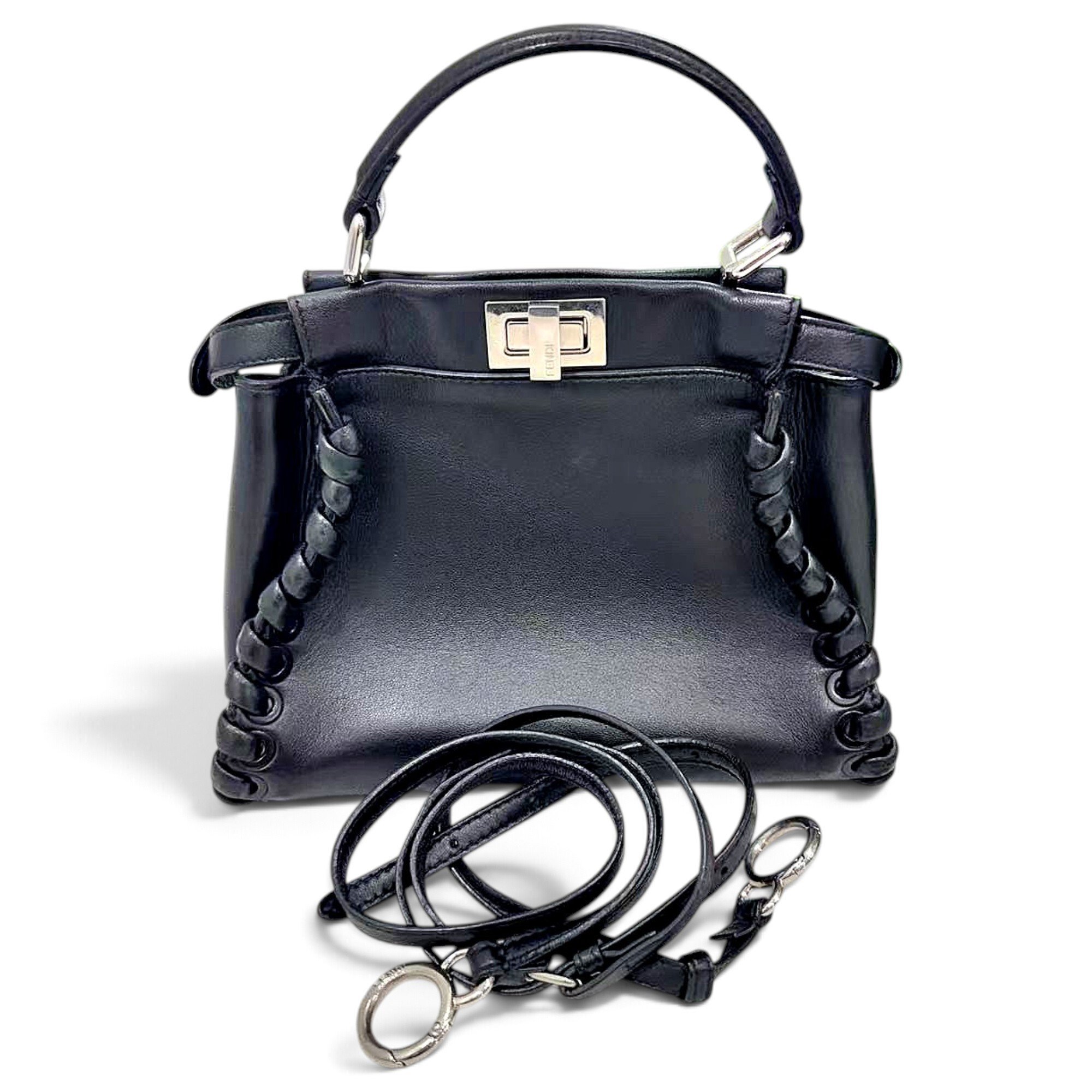 Peekaboo leather handbag