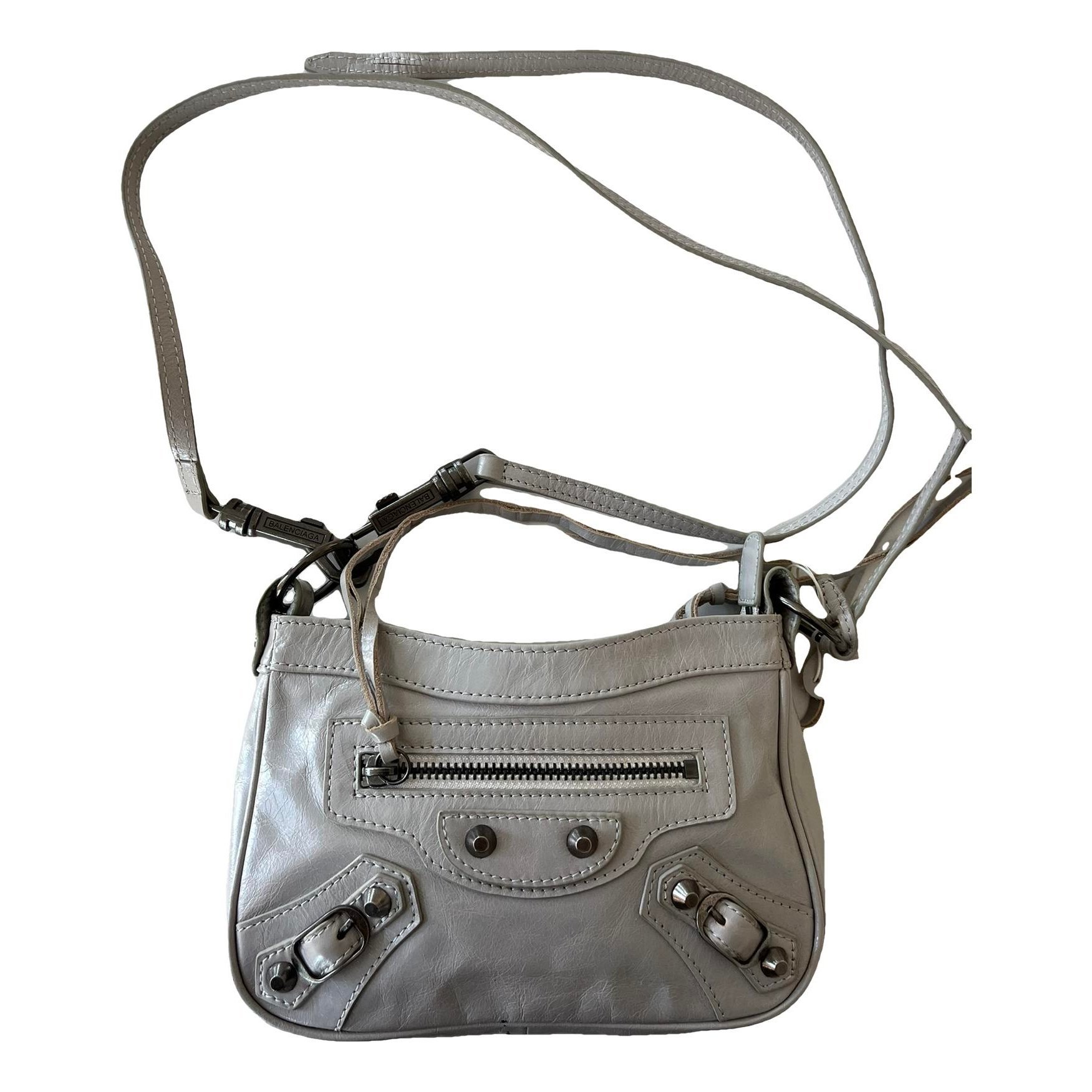 City leather handbag