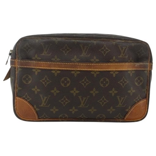Leather clutch bag
