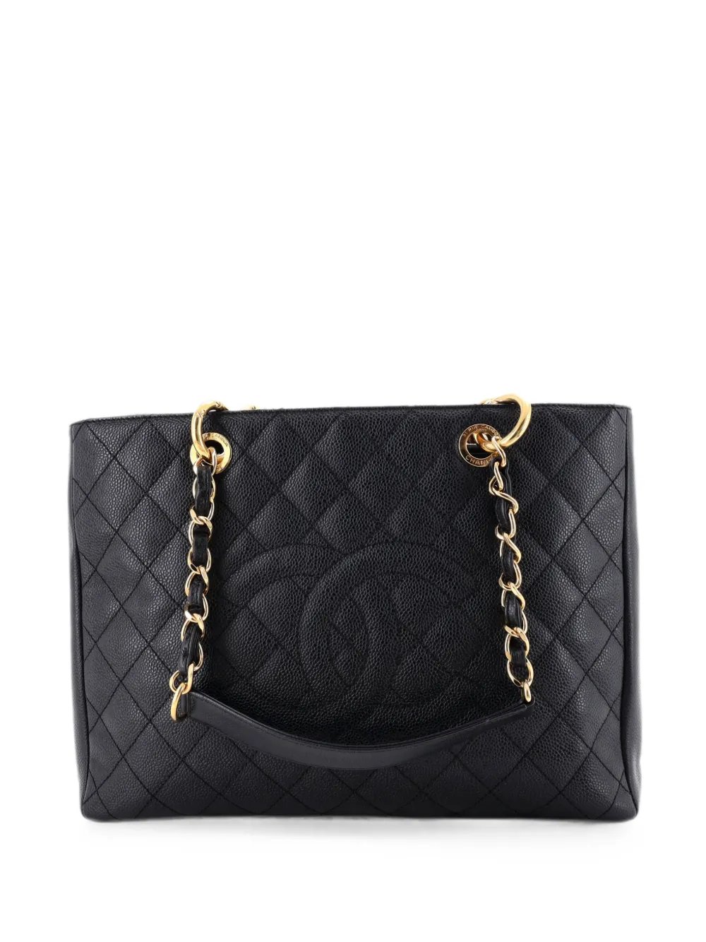 Grand Shopping Quilted Caviar tote bag