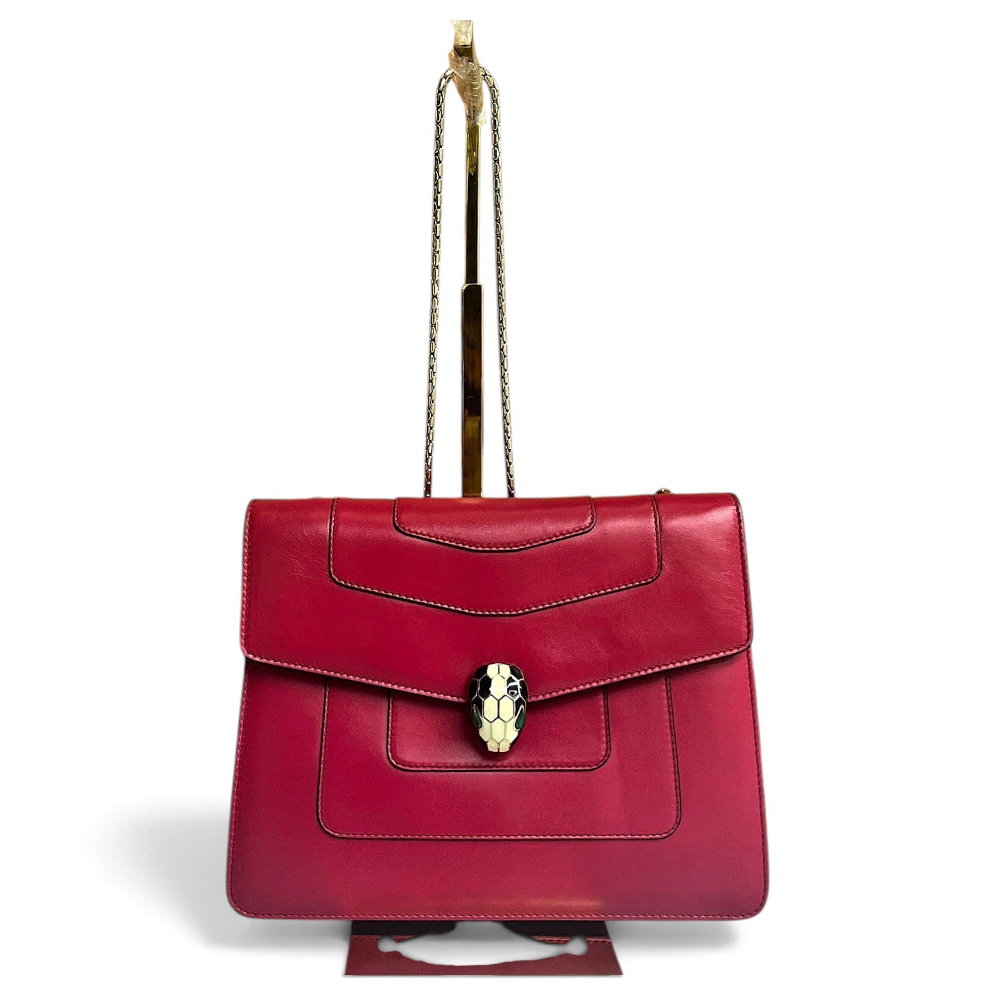 Serpenti leather handbag