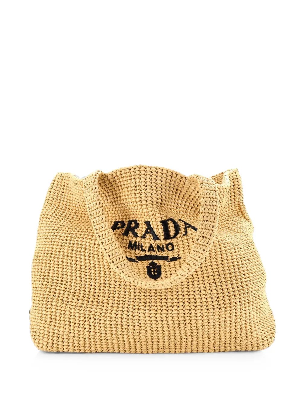 Logo Raffia XL tote bag