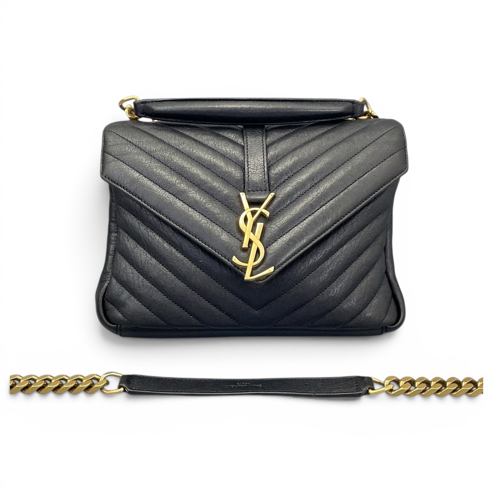 Collége monogramme leather handbag