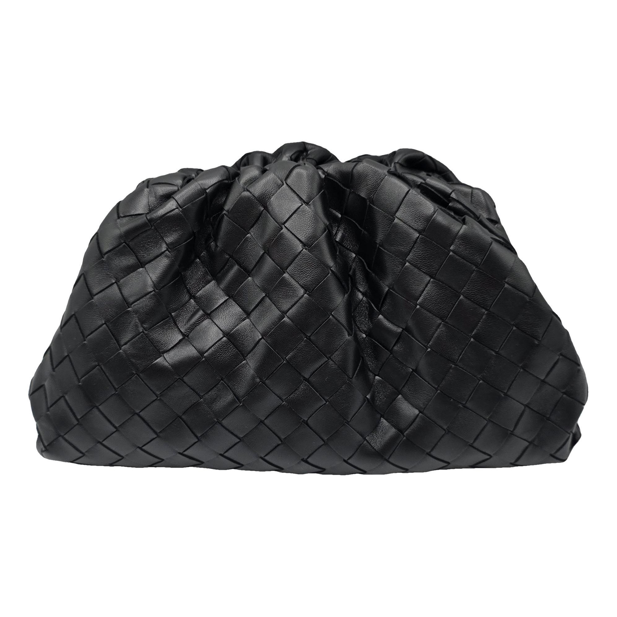 Pouch leather clutch bag