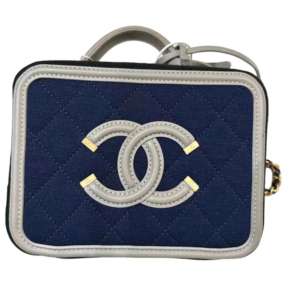 Vanity leather handbag