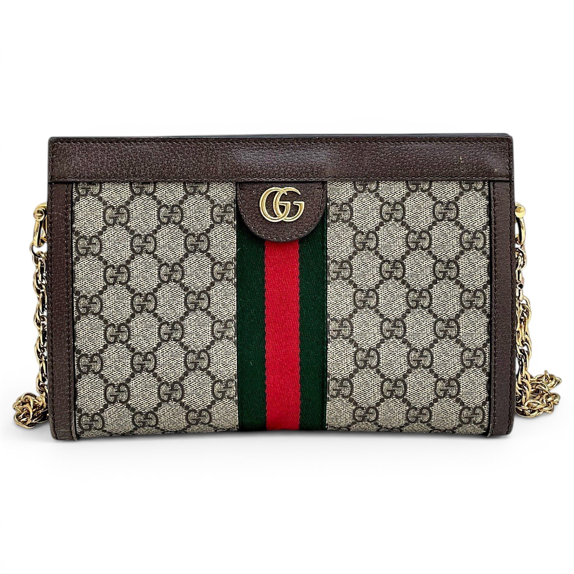 Ophidia Chain leather handbag