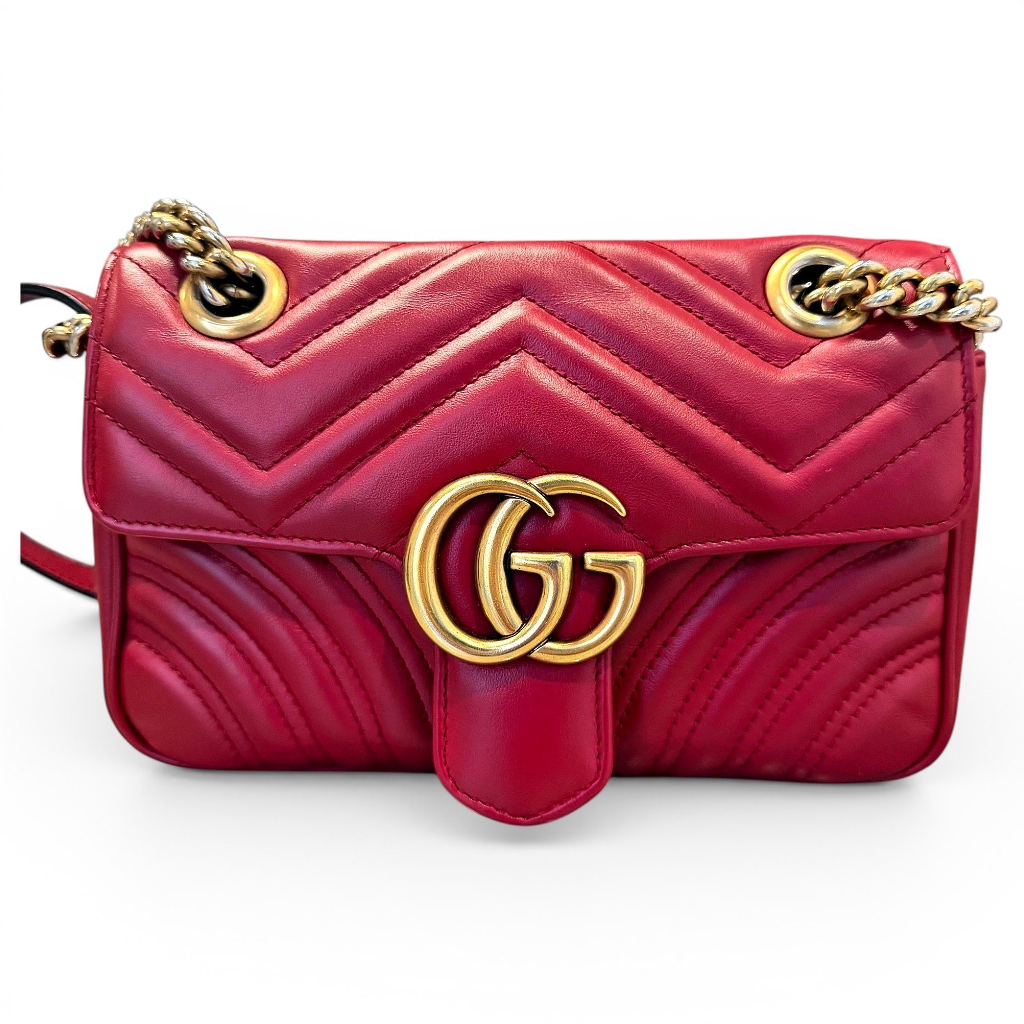 GG Marmont Flap leather handbag