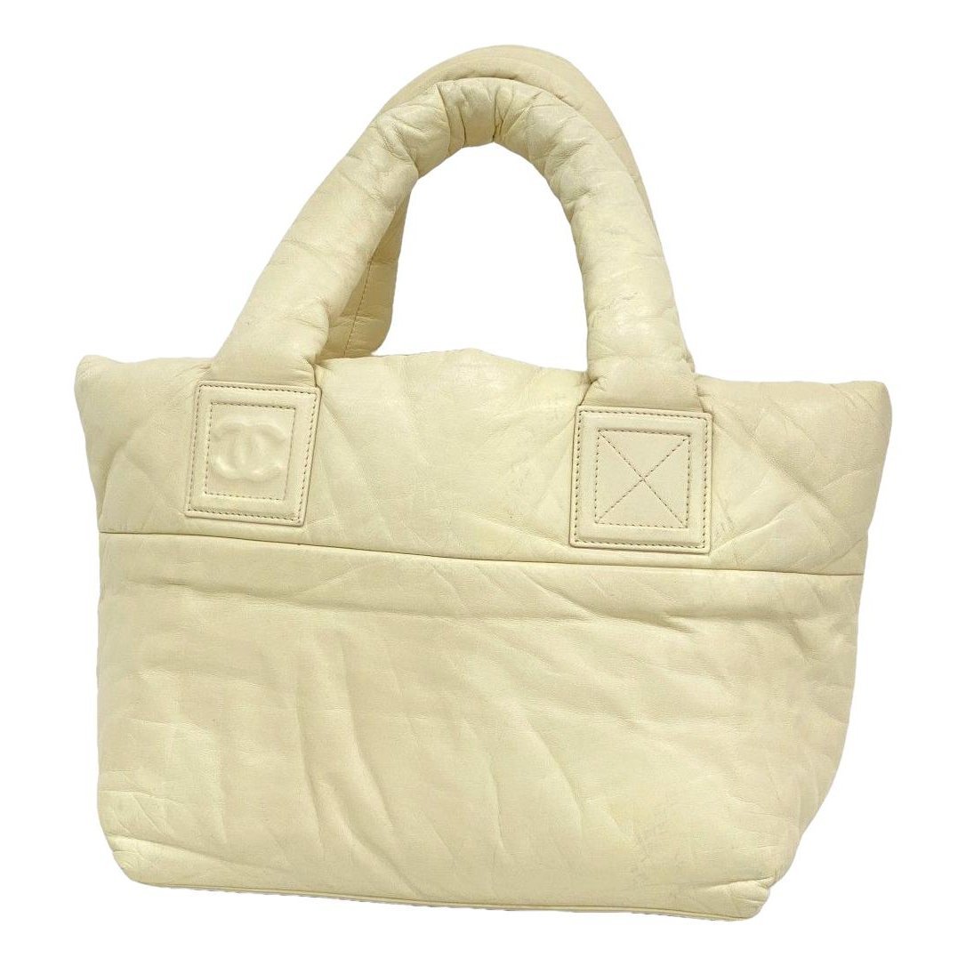 Cocoon leather tote