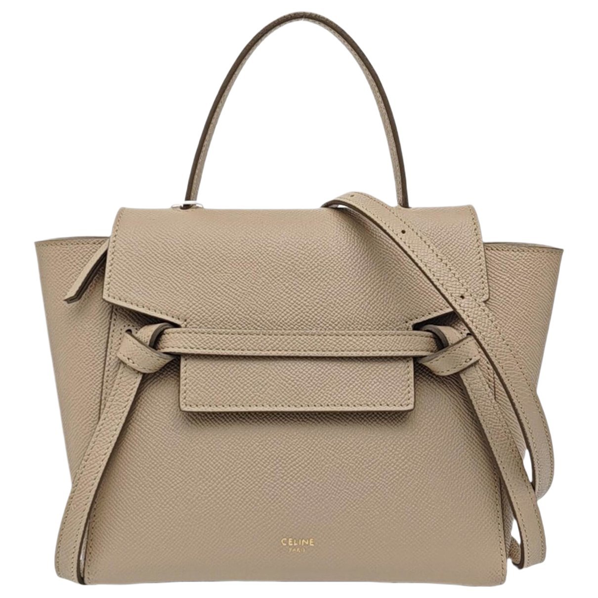Belt leather handbag