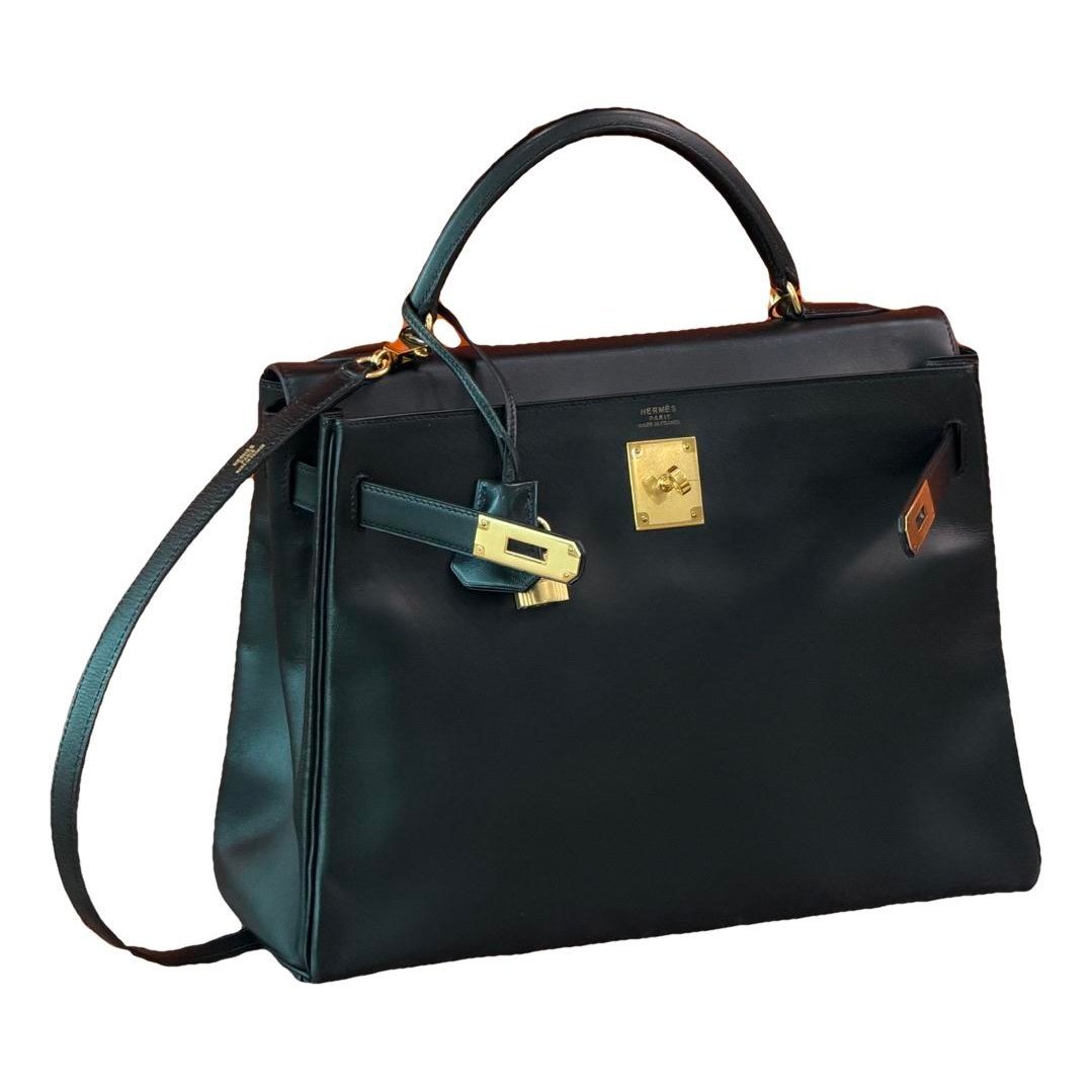 Kelly 32 leather handbag