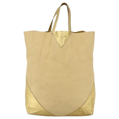 Cabas leather tote