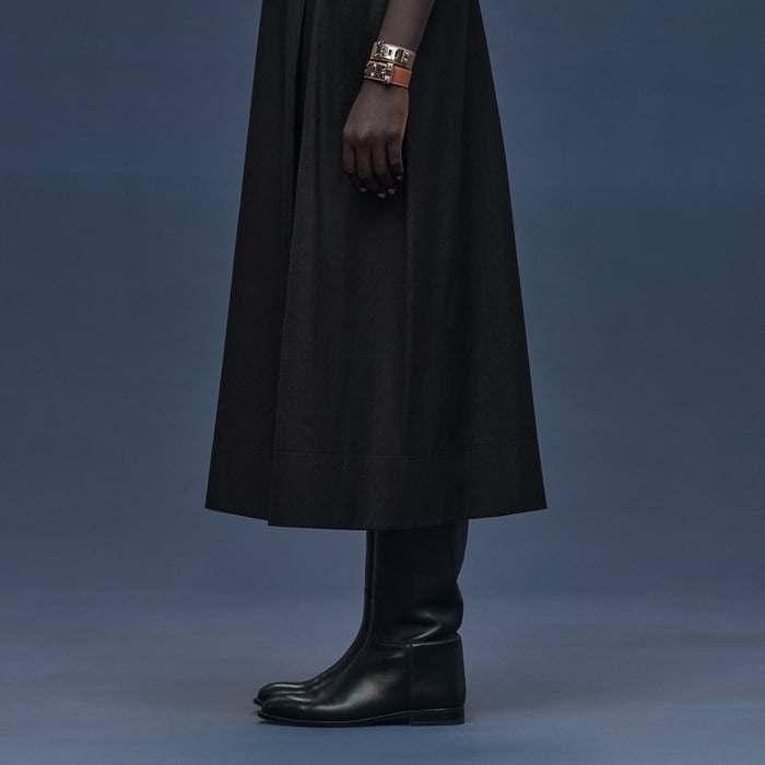 Noir "Mosaique" Short-sleeve Dress