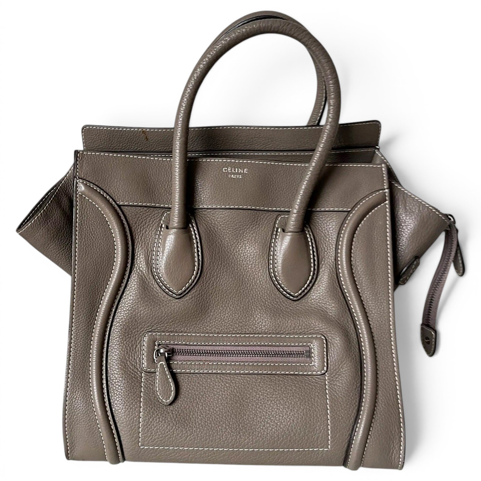 Luggage leather handbag