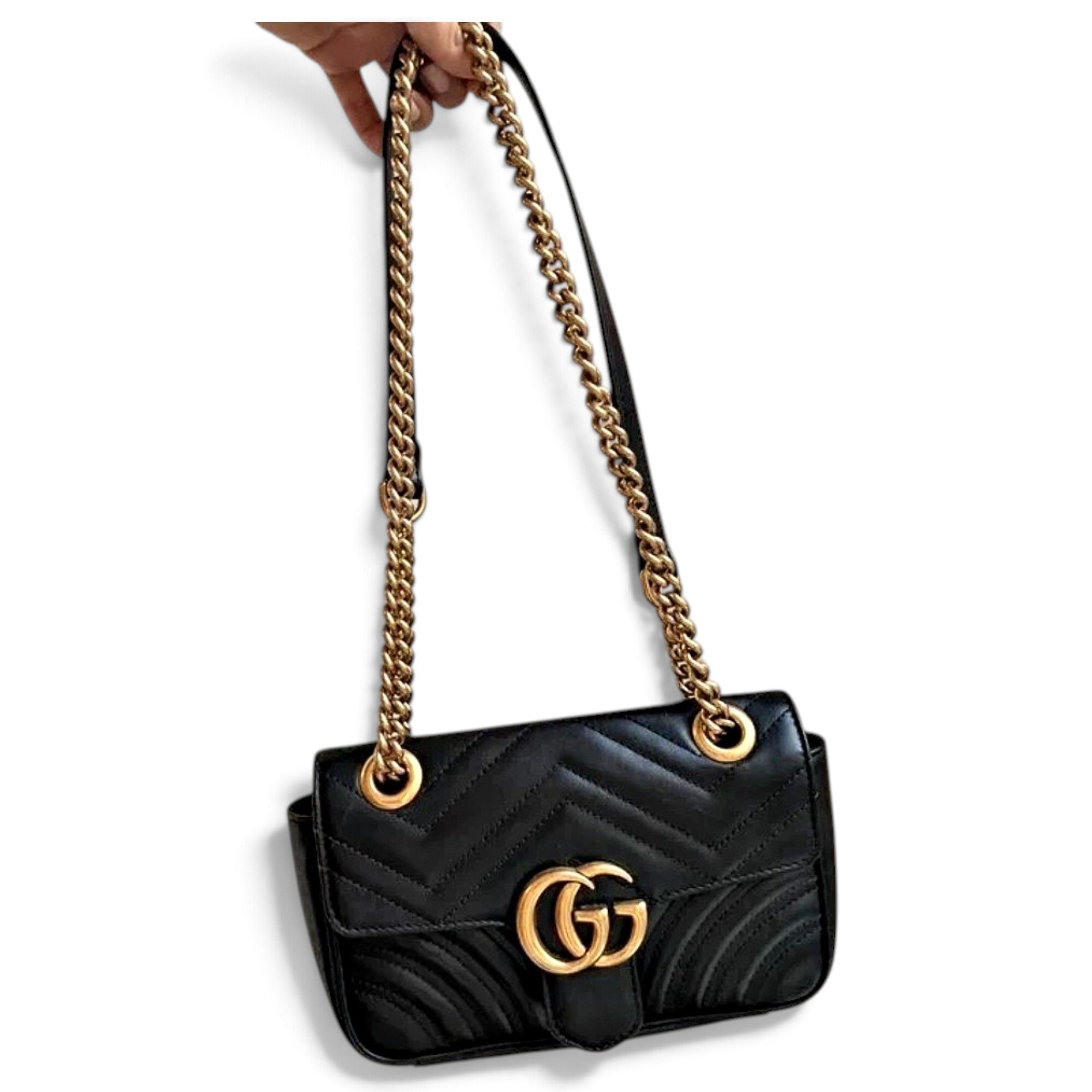 GG Marmont Flap leather handbag