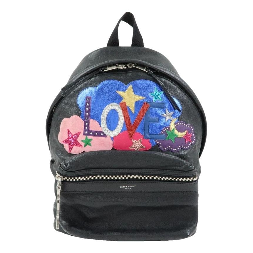 Leather backpack