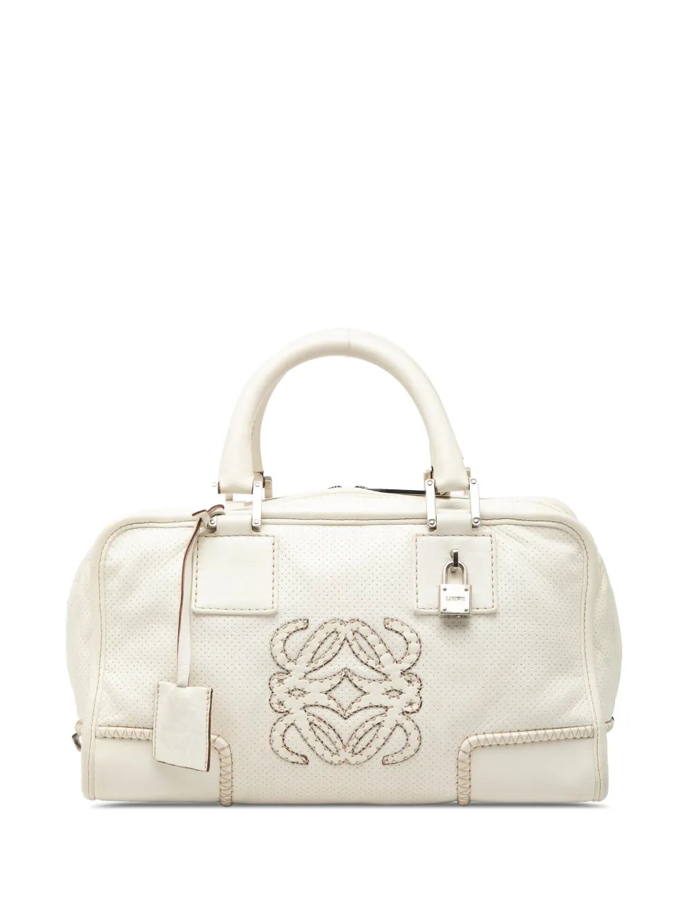 2007 Perforated Leather Stitched Amazona 28 handbag