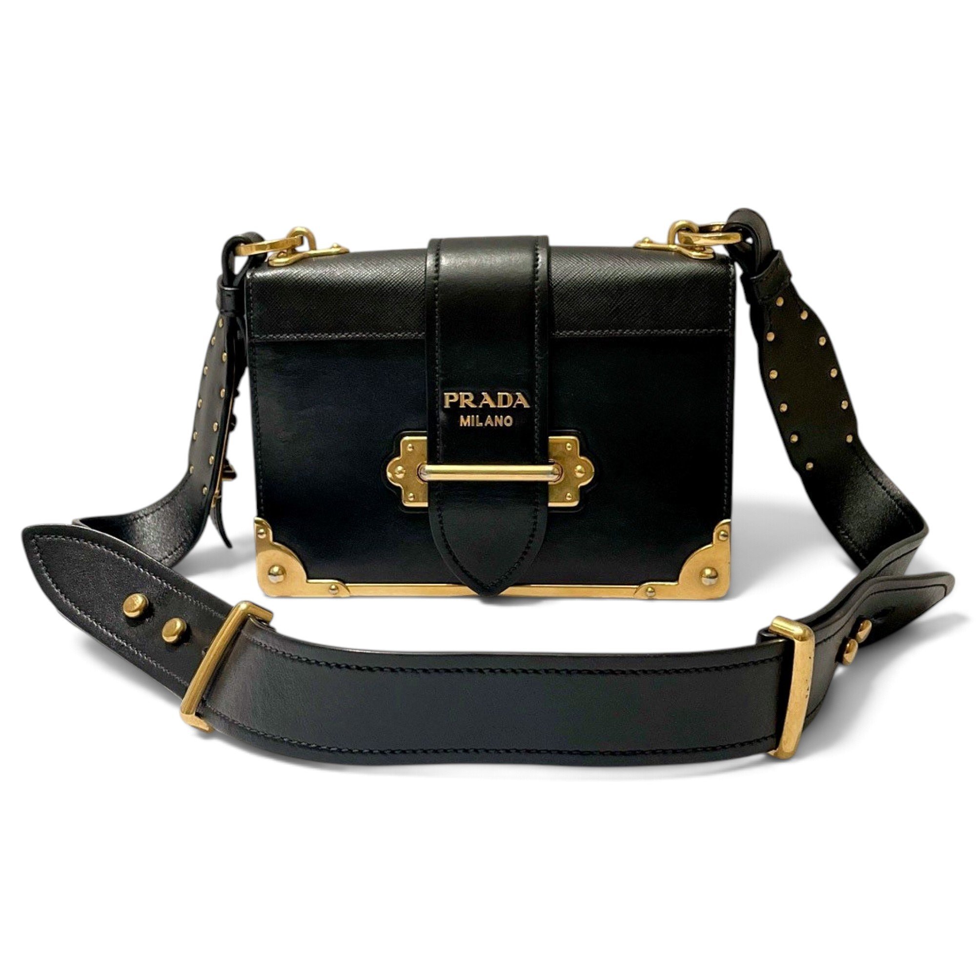 Cahier leather handbag