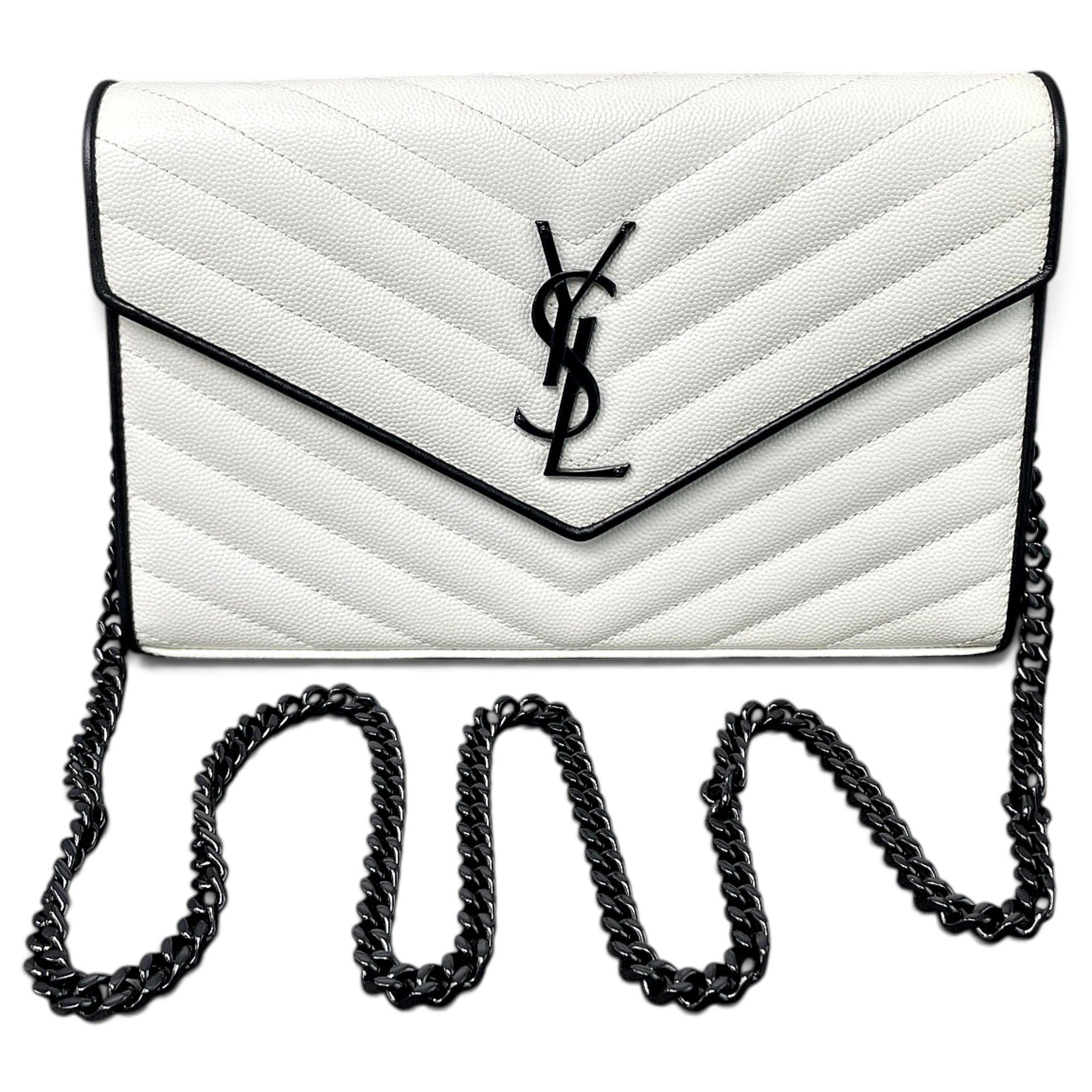 Envelope leather handbag