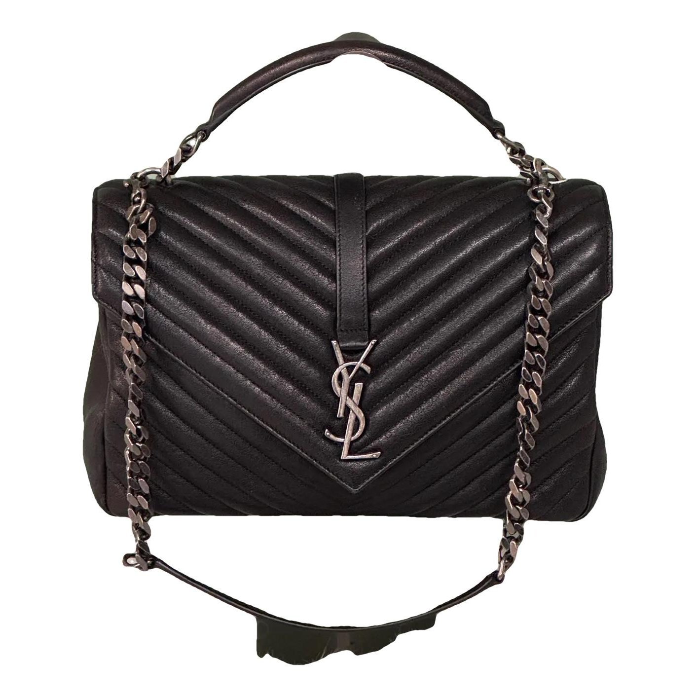 Collége monogramme leather handbag