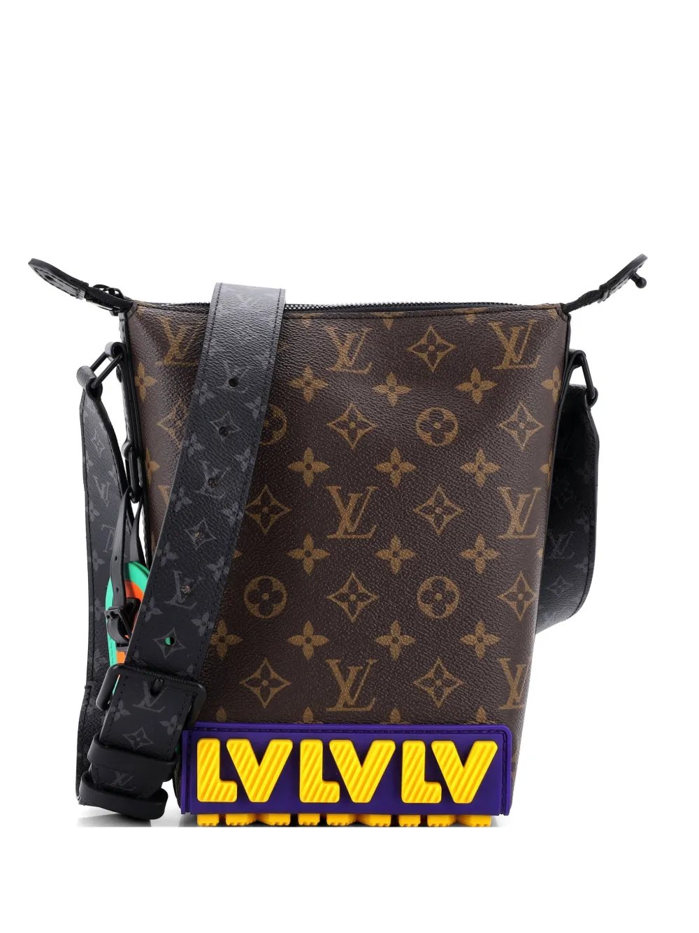 Cruiser Messenger Limited Edition LV Rubber Monogram Canvas and Monogram Eclipse crossbody bag