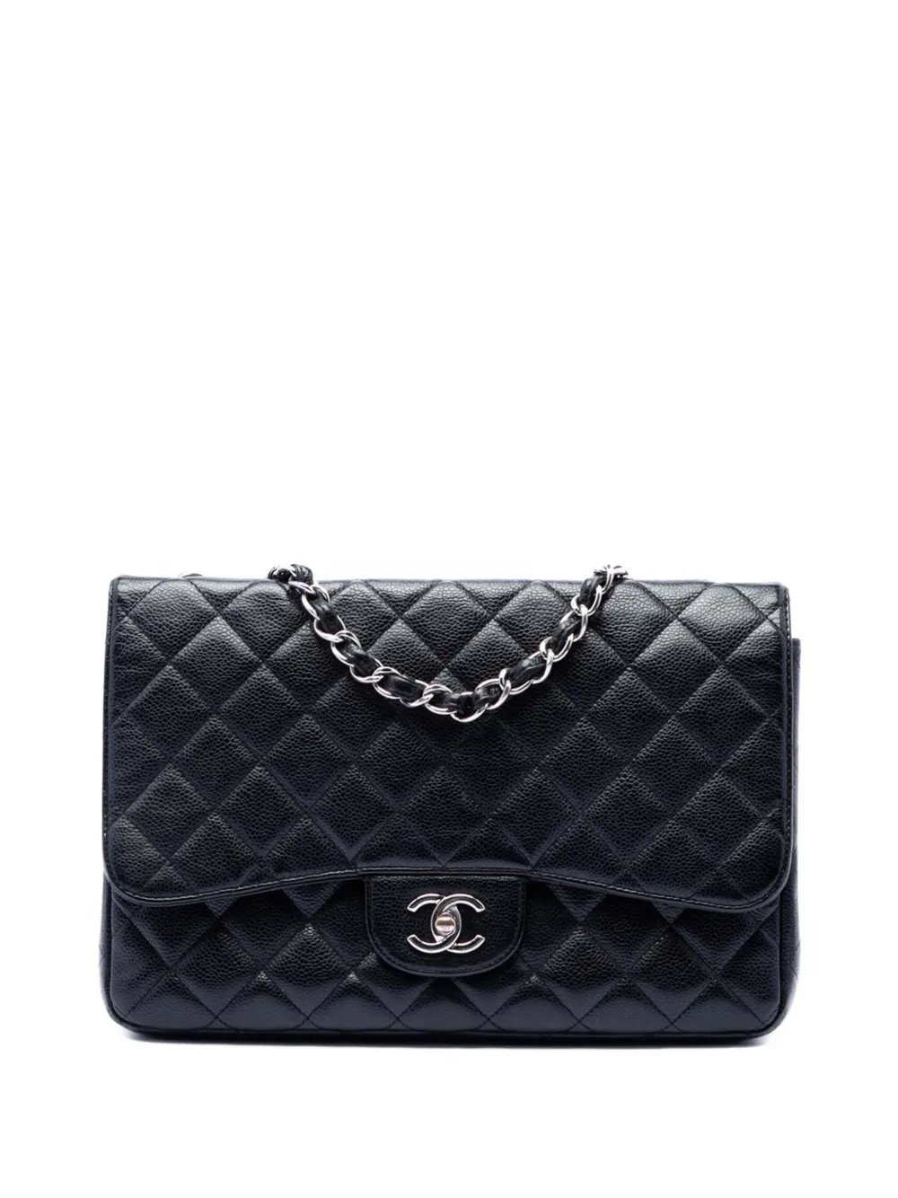 2009-2010 Jumbo Classic Caviar Single Flap shoulder bag