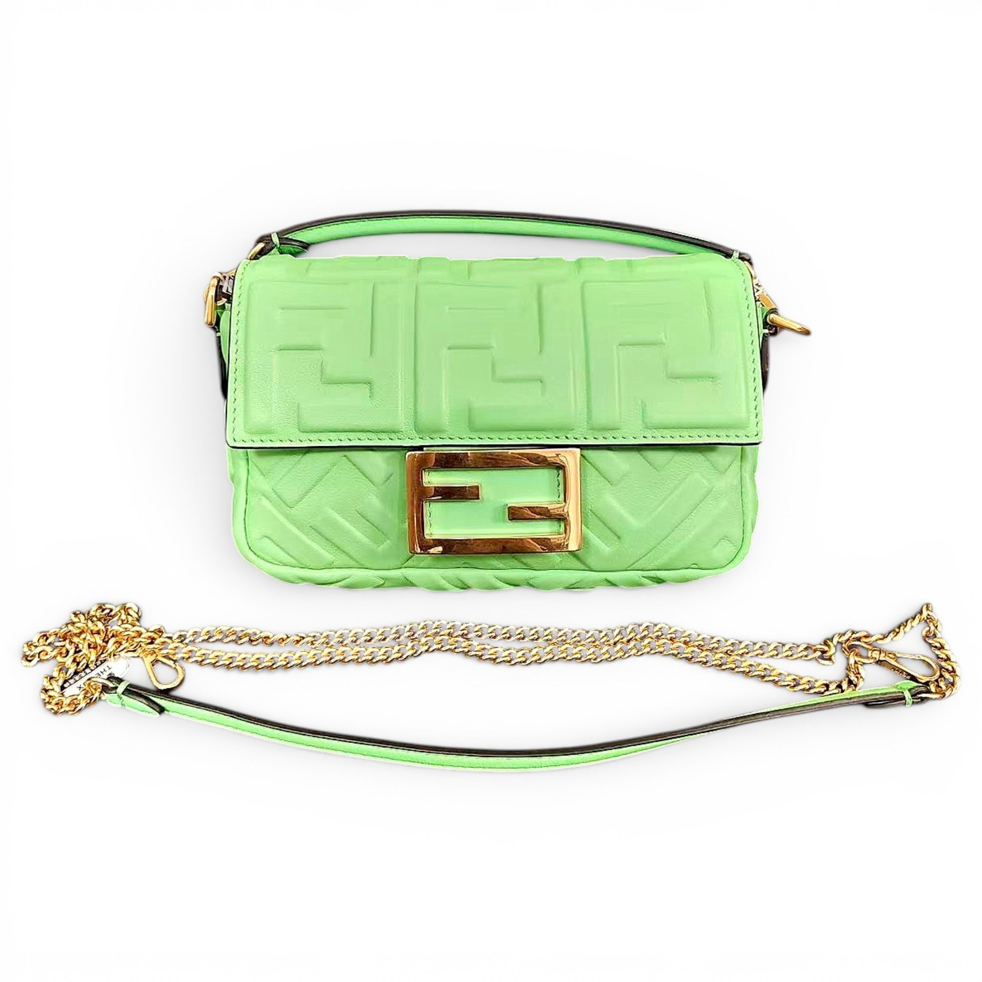 Baguette leather handbag