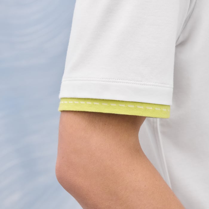 Blanc "Piqures Sellier" T-shirt