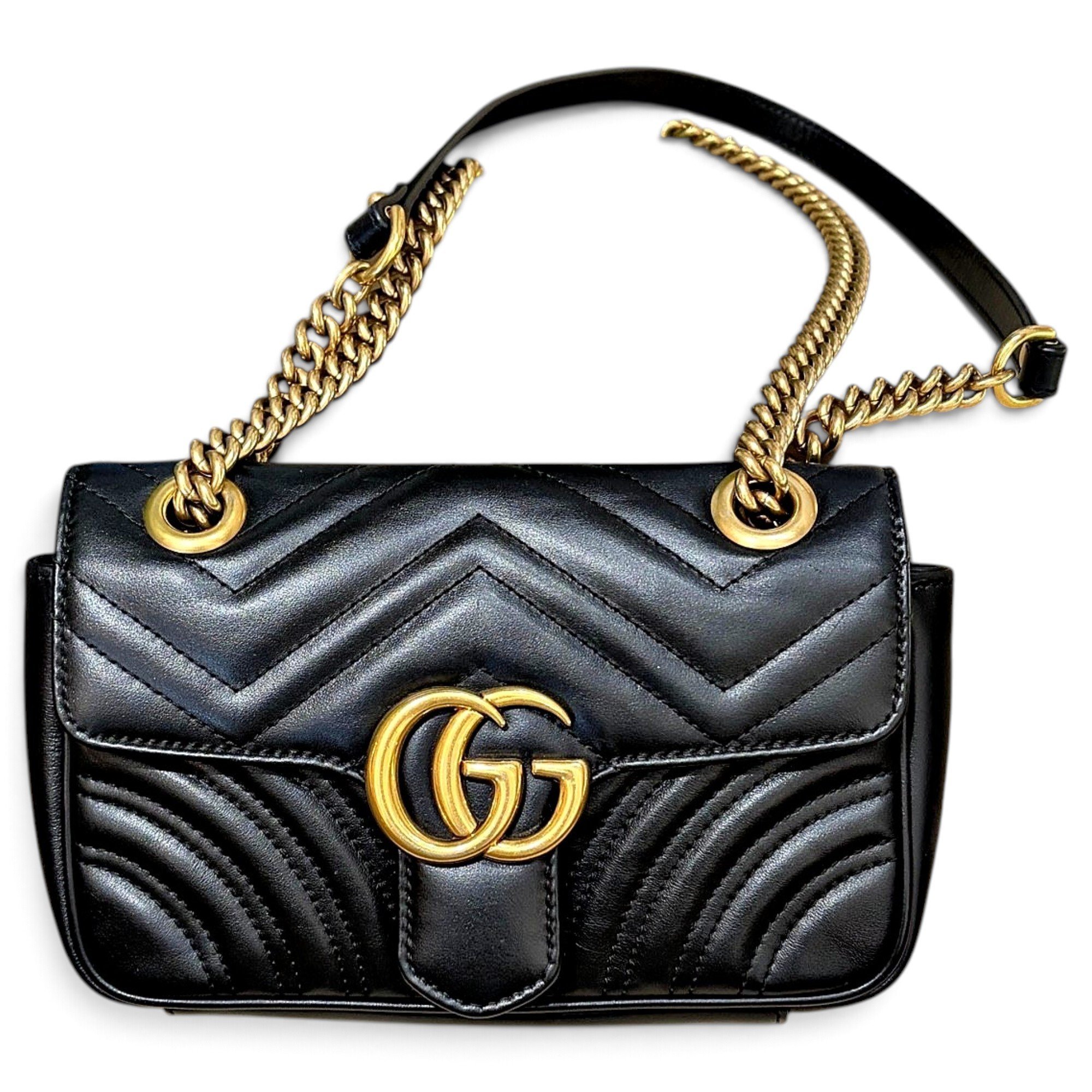 GG Marmont Flap leather handbag