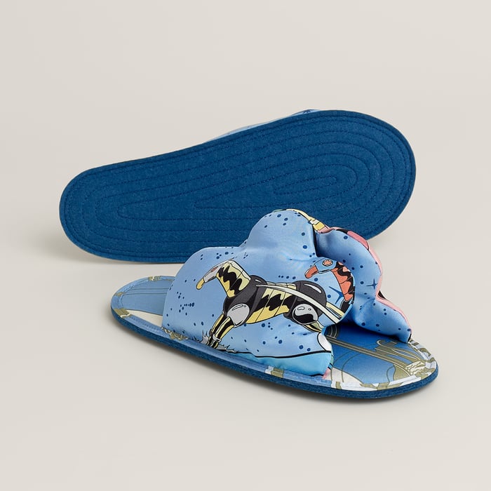 Random Silk Slippers