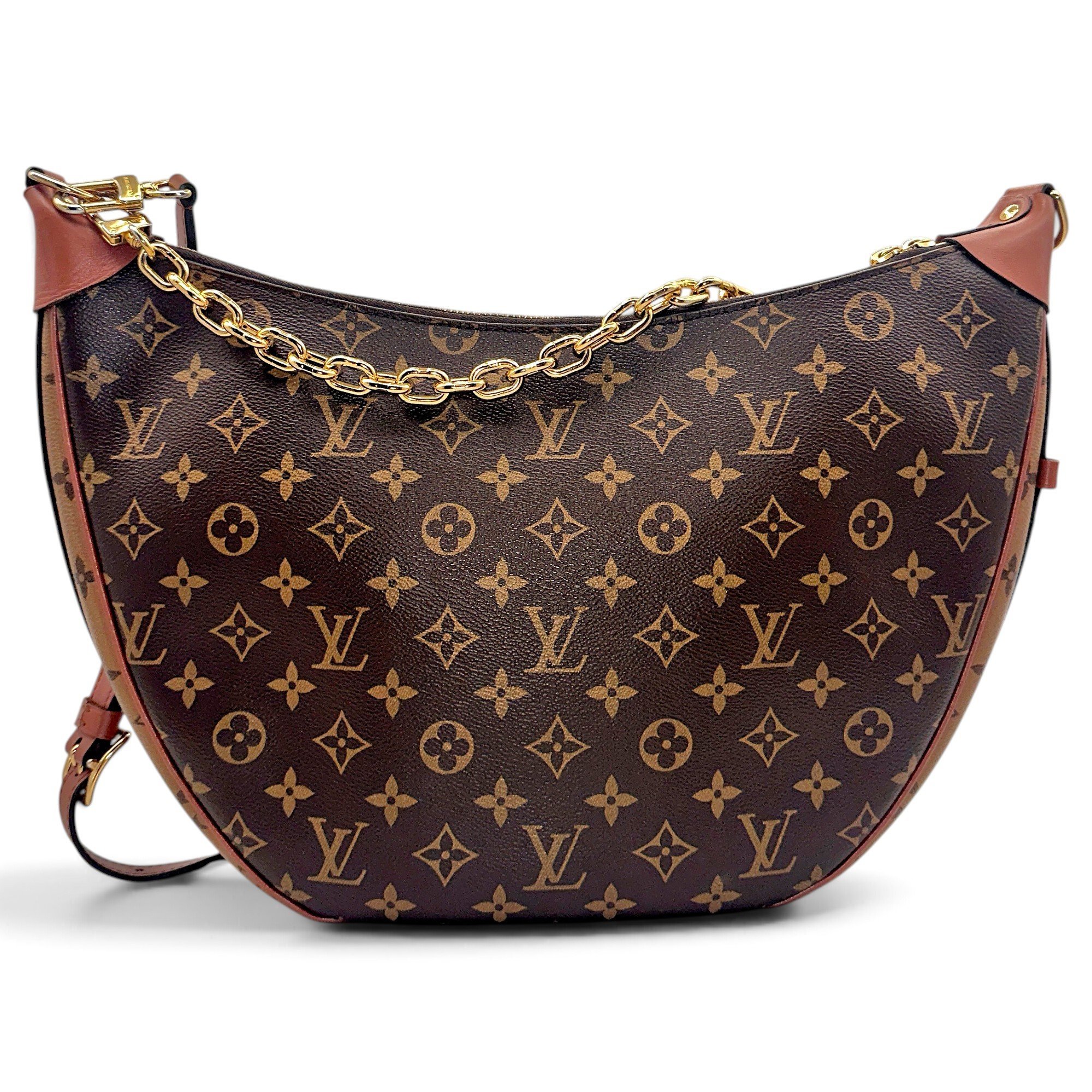 Loop leather handbag