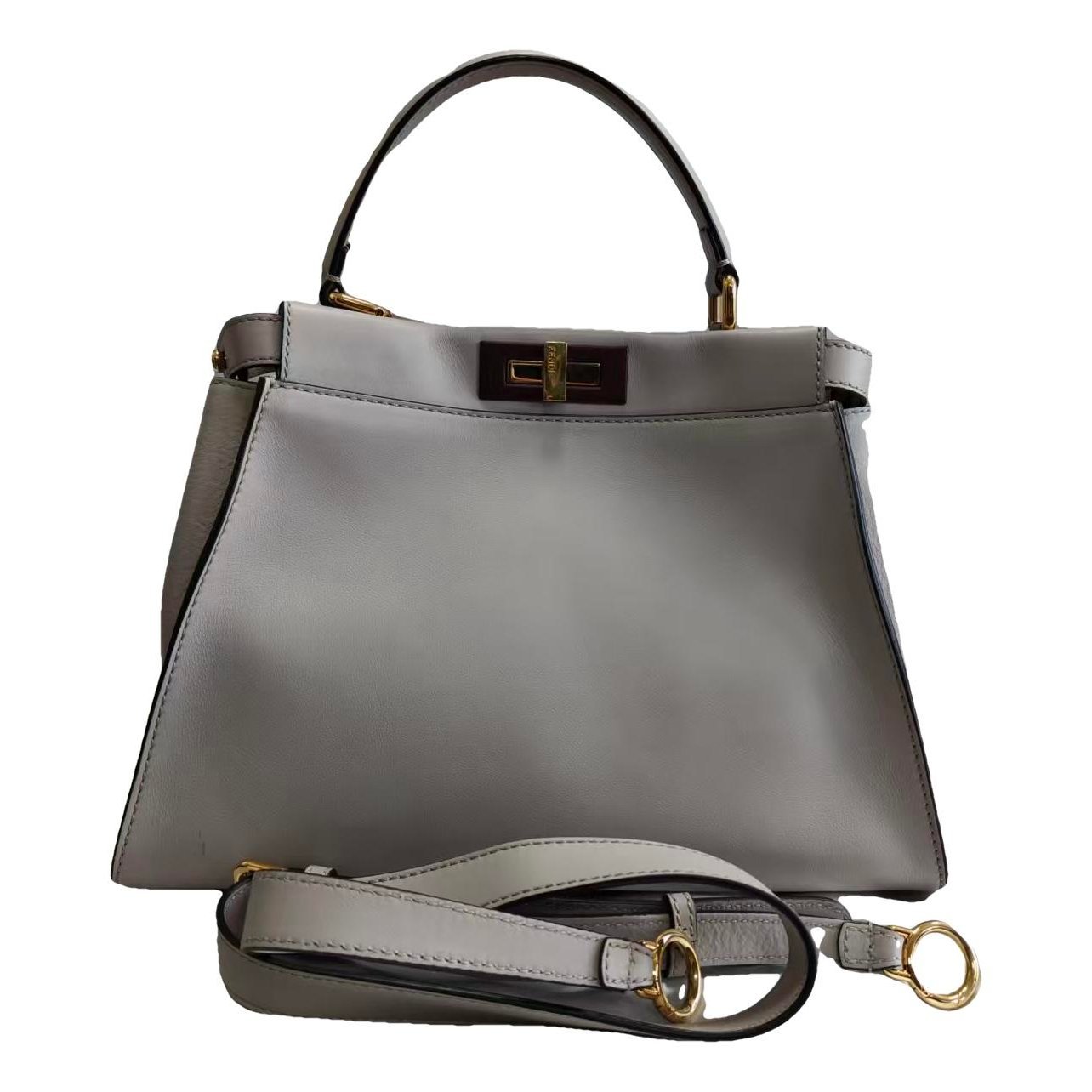 Peekaboo leather handbag