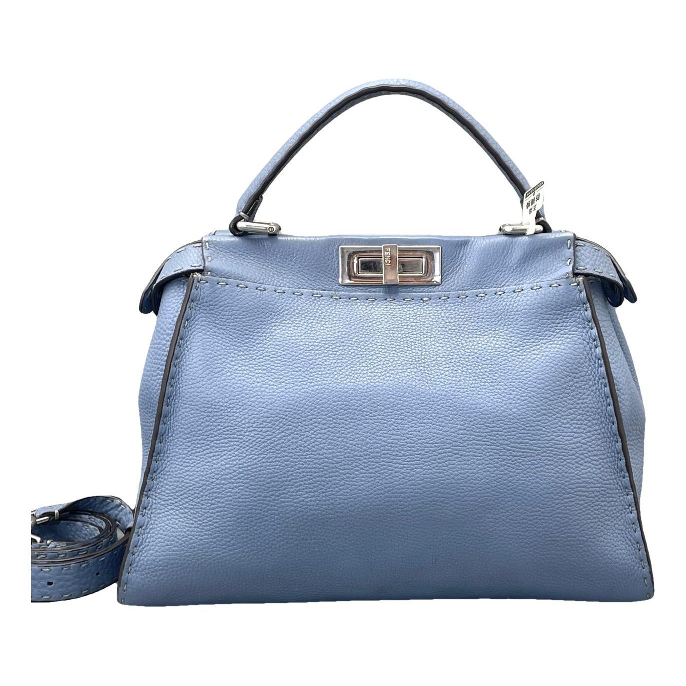 Peekaboo leather handbag