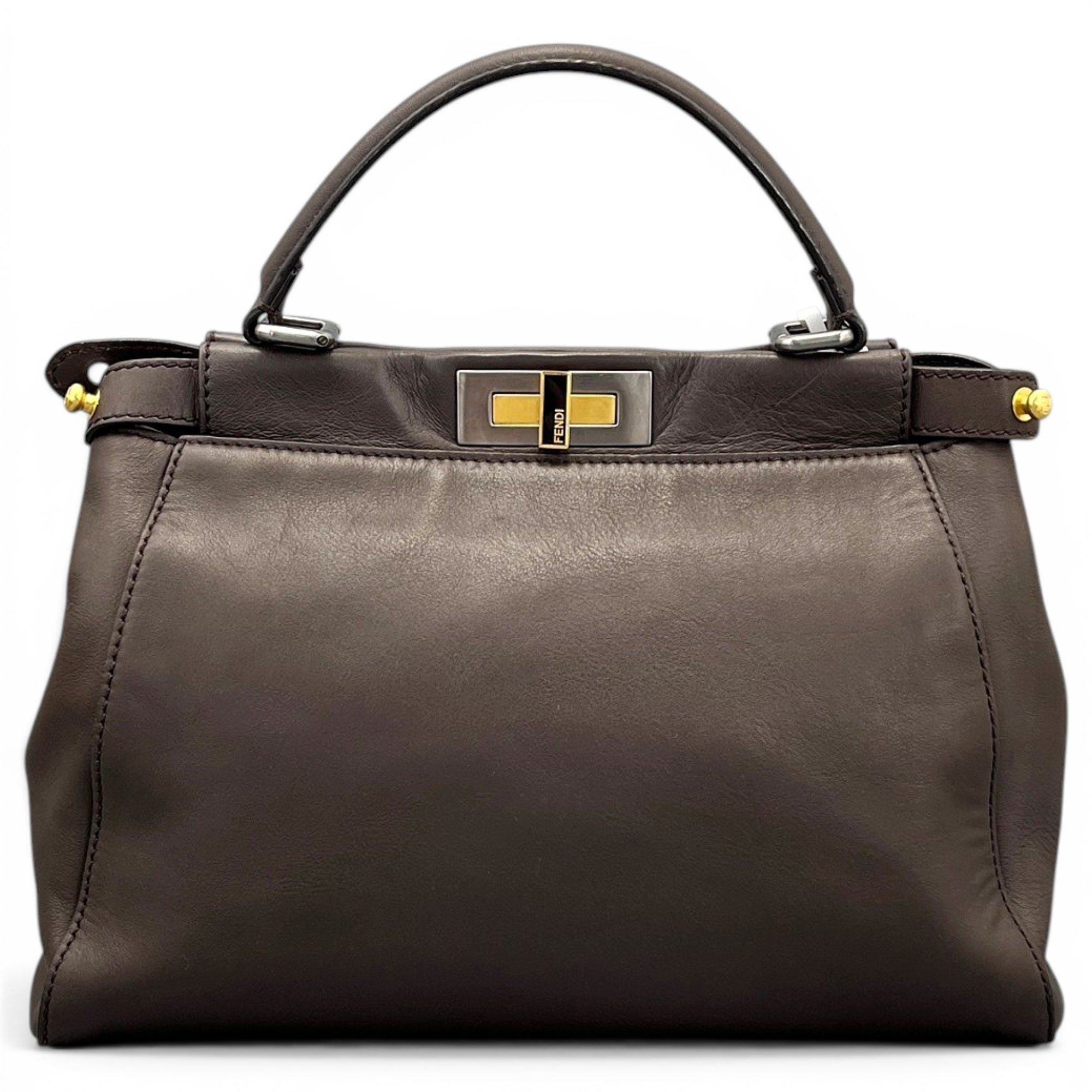 Peekaboo leather handbag