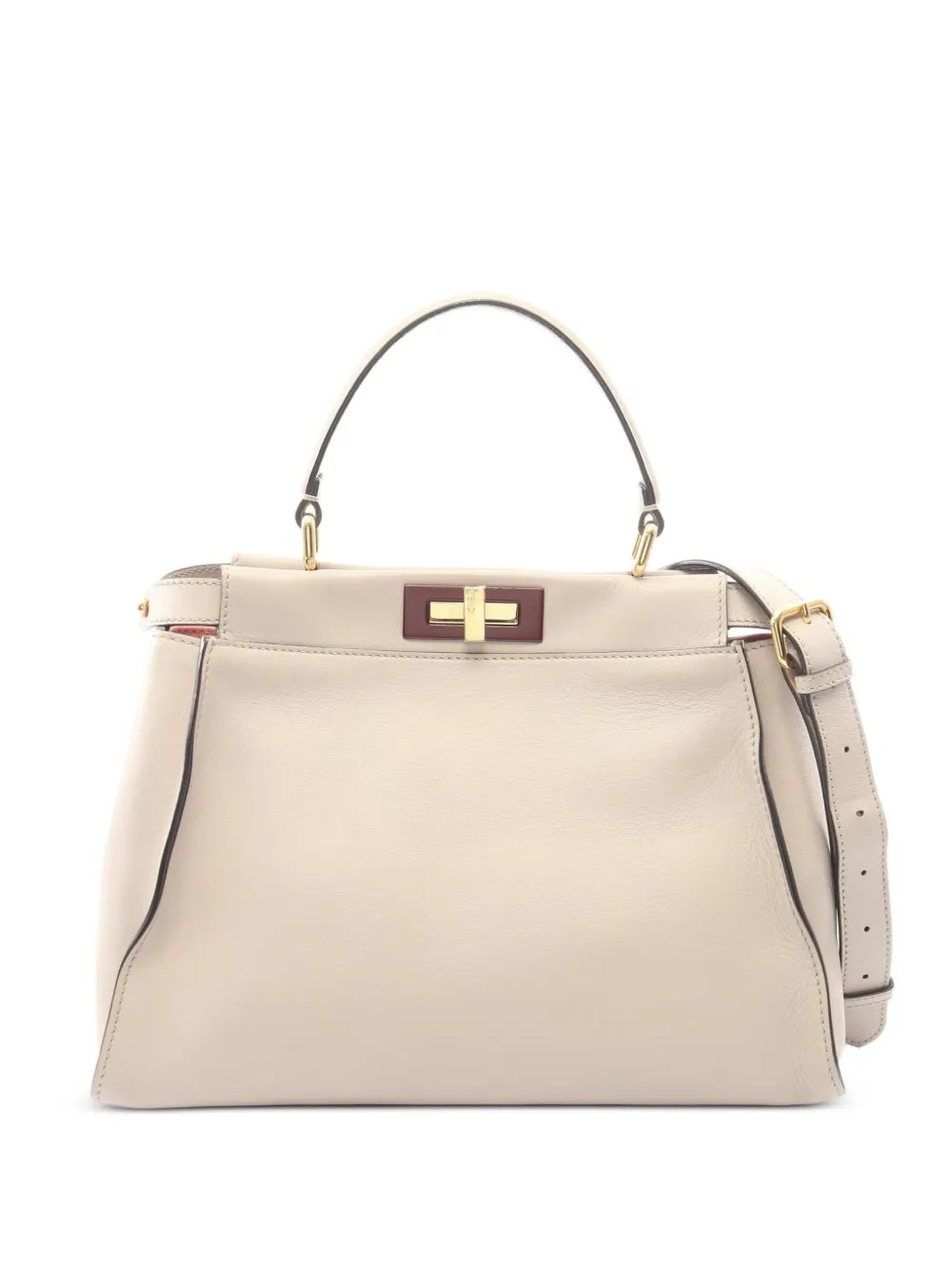 2000s Peekaboo leather tote bag